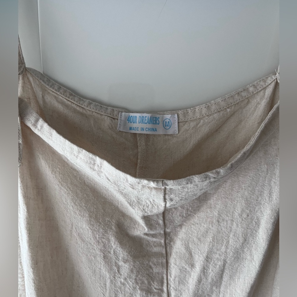 *SOLD- NOT AVAILABLE * Linen Overalls - Picture 3 of 7